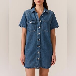 Universal Thread Blue Denim Mini Dress 100% Cotton